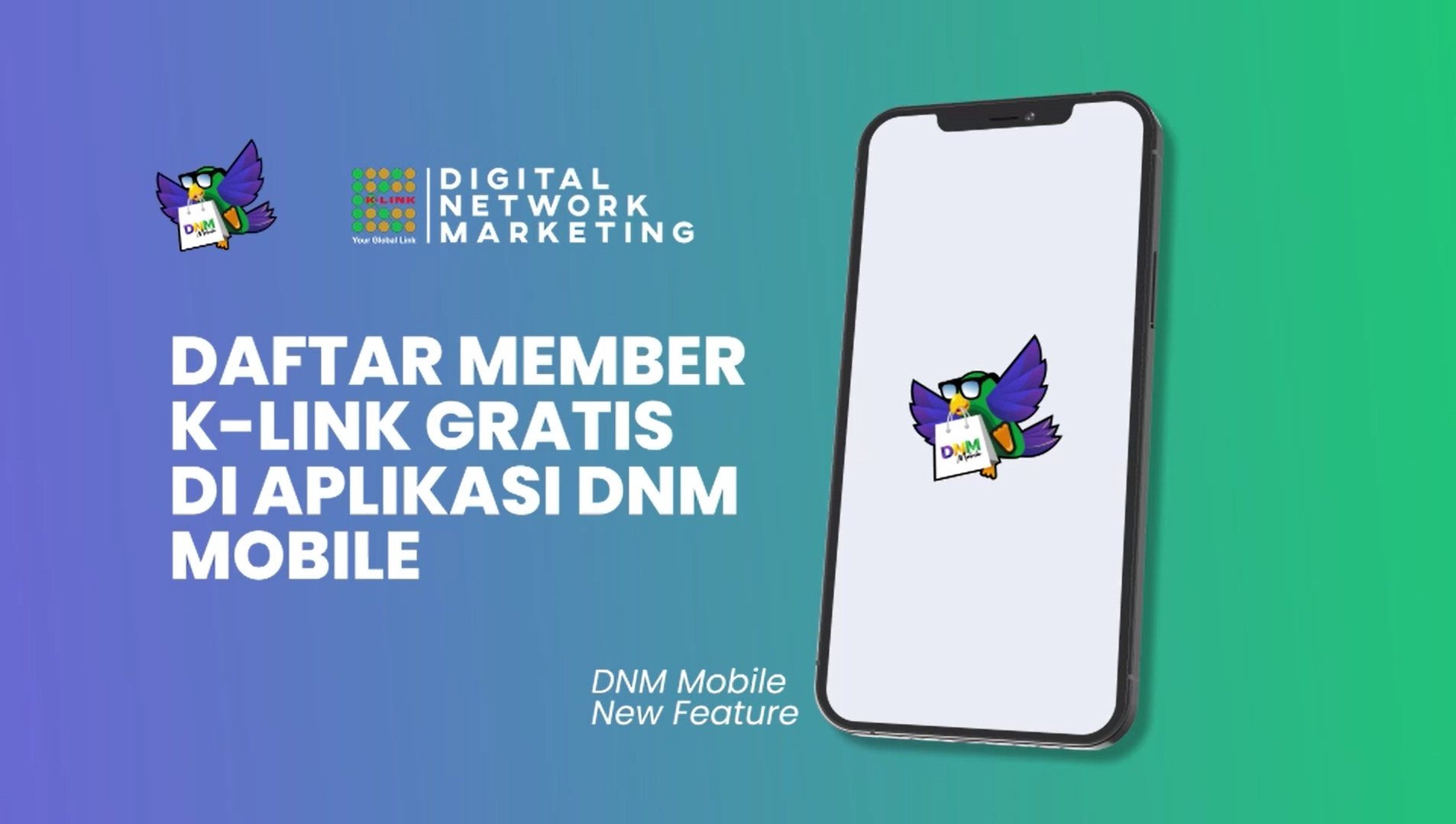 Video Tutorial Cara Daftar Member K-Link Gratis di DNM Mobile App